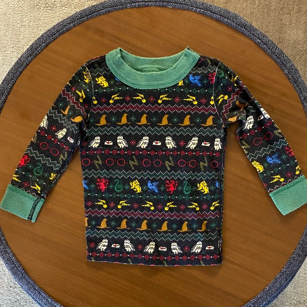 Hanna Andersson Harry Potter Kids Long John Pajama Top. Size 2T